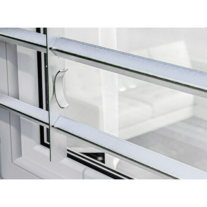 Stabilit Reja extensible para ventanas (Longitud regulable: 100 - 150 cm, Altura: 300 mm, Perfil angular)