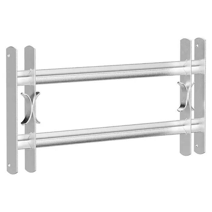 Stabilit Fenstergitter - Höhe: 300 mm, Auszugslänge: 70 cm - 105 cm, Fensterlaibungsmontage - Metallregalhalter zur Wandmontage. Robuste Konstruktion zur sicheren Aufbewahrung verschiedener Gegenstände im Haus oder in der Werkstatt.