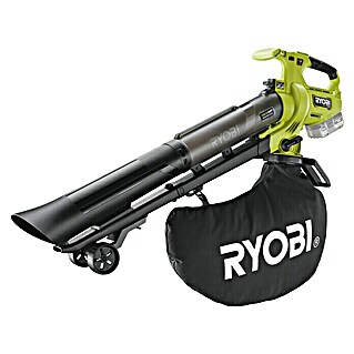 Ryobi ONE+HP Akku-Laubsauger & -Laubbläser RY18BVXA-0 (Ohne Akku, Blasleistung: 1,8 m³/min, Blasgeschwindigkeit: 252 m/s)