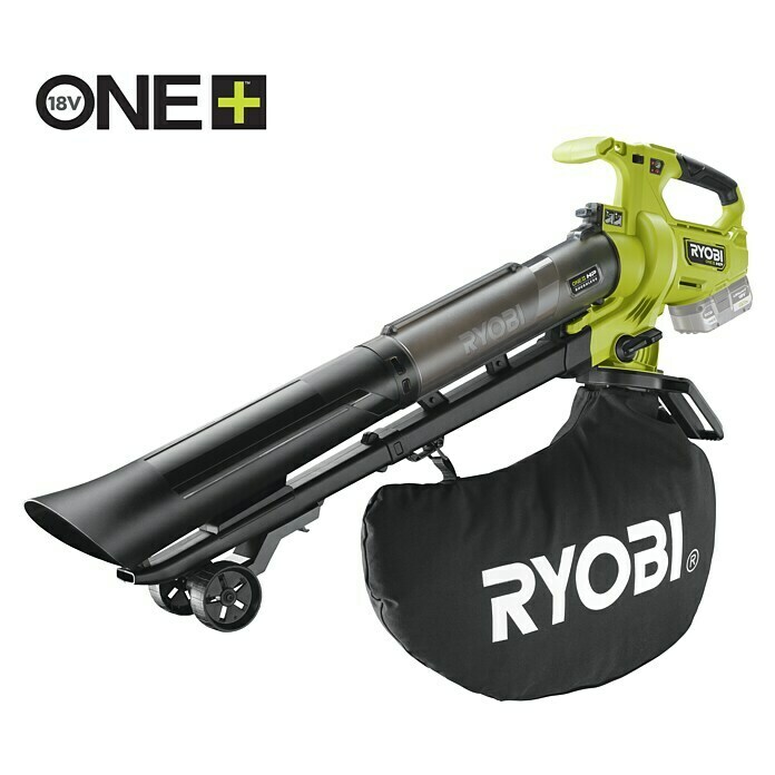 Ryobi ONE+HP Akku-Laubsauger & Laubbläser RY18BVXA-0 (18 V, Li-Ionen, Ohne Akku) | BAUHAUS