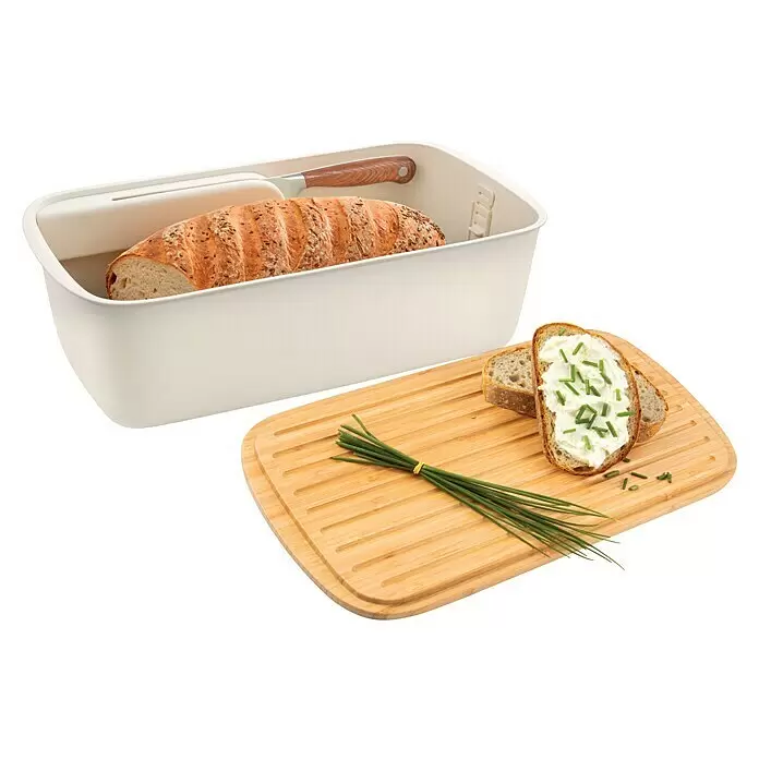 Tescoma Brotkasten Online - Weiß - Diagonale Ansicht