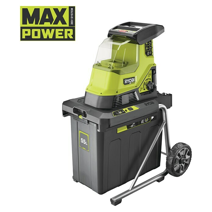 Ryobi Max Power Akku-Häcksler RY36SHX40-0 (Max. Aststärke: 4 cm) | BAUHAUS