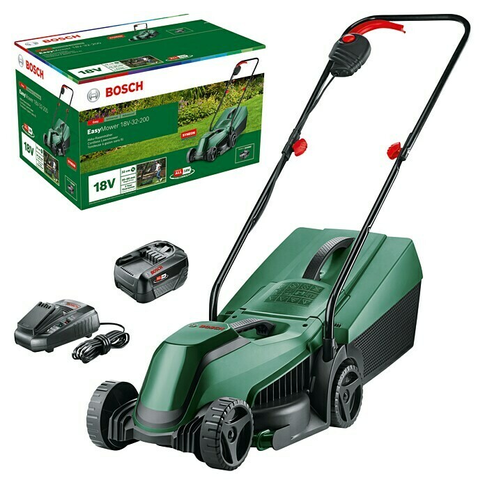 Bosch Power for All 18V Akku-Rasenmäher EasyMower 18V-32-150 (18 V, 1 Akku, 3 Ah, Schnittbreite: 32 cm) | BAUHAUS