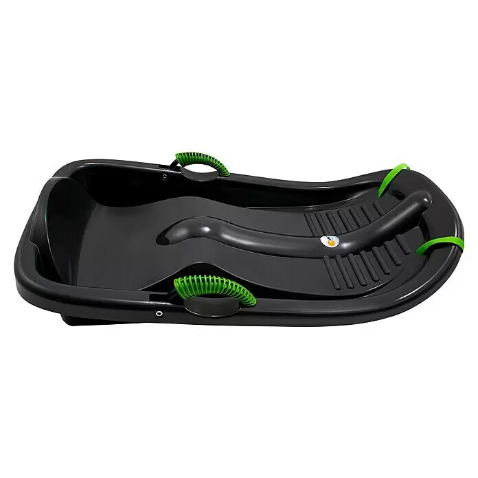 KHW Schlitten Snow Bird Deluxe - L x B: 96 x 54 cm, Belastbarkeit: 60 kg, Kunststoff, Anthrazit - Rechte Seitenansicht