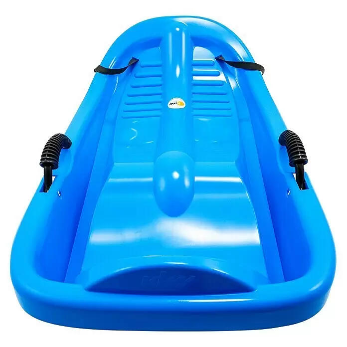 KHW Schlitten Snow Bird Deluxe - L x B: 96 x 54 cm, Belastbarkeit: 60 kg, Kunststoff, Eisblau - Rückansicht