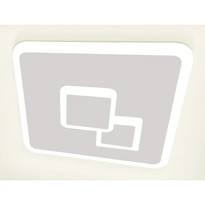 Eglo LED-Deckenleuchte CADEGAL - 7,8 W, L x B x H: 20 x 20 x 5 cm, Weiß, Eckig - Quadratische LED-Deckenleuchte in Weiß und Grau mit modernem Design, ideal für Wohn- und Schlafräume, energiesparend und stilvoll.