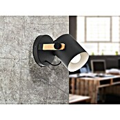 Eglo Hornwood Aplique de pared redondo (28 W, Negro/Crema, E27) | BAUHAUS