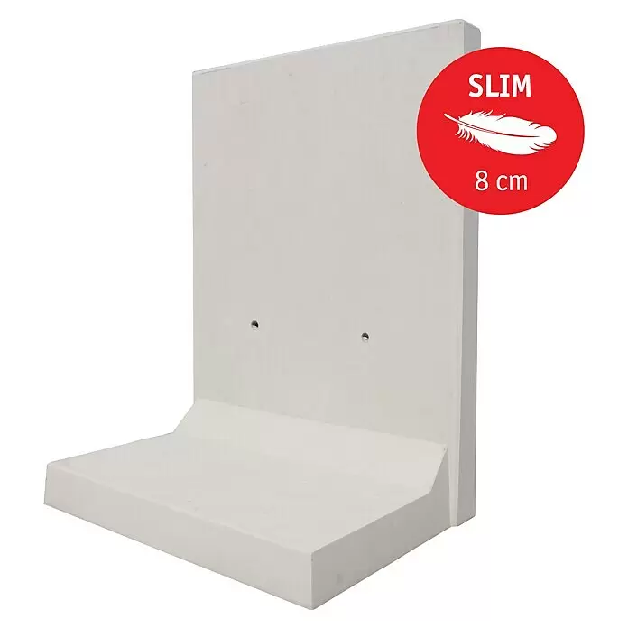 Diephaus L-Stein SlimBewehrt, Höhe: 180 cm, Breite: 100 cm, Stärke: 8 cm, Grau
