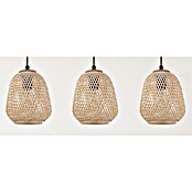 Eglo Dembleby Lámpara colgante (3 × 40 W, Natural, Altura: 110 cm)