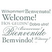 Komar Dekosticker (Welcome, Silber, 70 x 50 cm)
