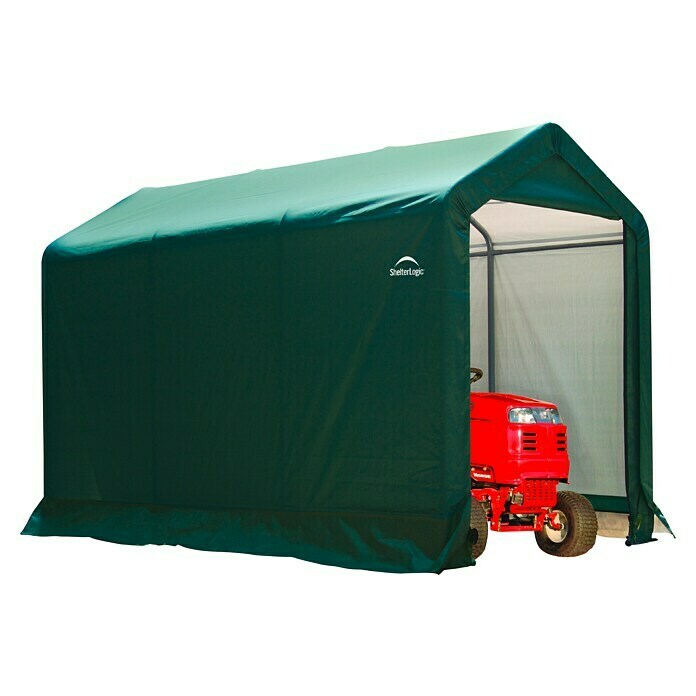 ShelterLogic Gerätehaus (Außenbreite inkl. Dachüberstand: 180 cm, Außentiefe inkl. Dachüberstand: 180 cm, Kunststoff, Grün) | BAUHAUS