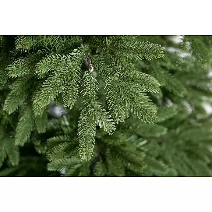 Künstlicher Weihnachtsbaum Roswell - Höhe: 240 cm, Grün, Standfuß - Grüne künstliche Tannenbaumzweige.