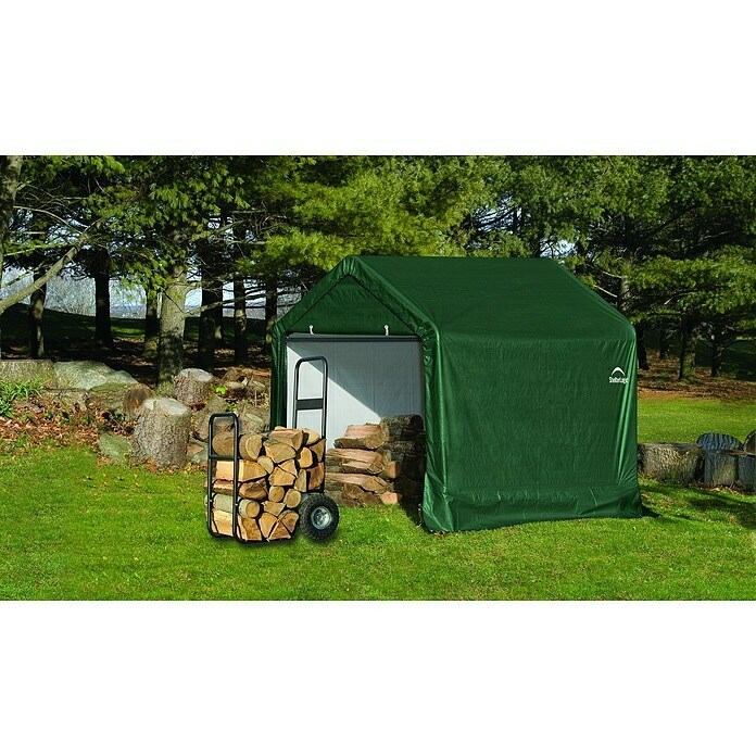 ShelterLogic Gerätehaus (Außenbreite inkl. Dachüberstand: 180 cm, Außentiefe inkl. Dachüberstand: 180 cm, Kunststoff, Grün) | BAUHAUS