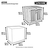 Lifetime Mülltonnenbox Phil (Kunststoff, Grau/Braun, Geeignet für Anzahl Mülltonnen: 2 Stk.) | BAUHAUS