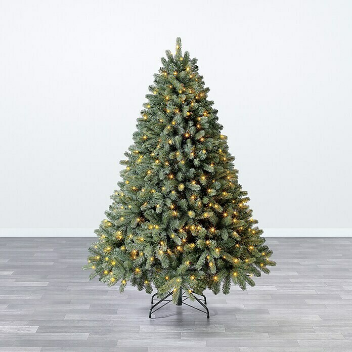 Künstlicher Weihnachtsbaum Vermont (Höhe: 180 cm, Grün, LED-Beleuchtung) | BAUHAUS