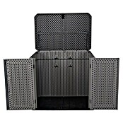 Lifetime Mülltonnenbox Phil (Kunststoff, Grau/Braun, Geeignet für Anzahl Mülltonnen: 2 Stk.) | BAUHAUS