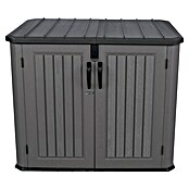 Lifetime Mülltonnenbox Phil (Kunststoff, Grau/Braun, Geeignet für Anzahl Mülltonnen: 2 Stk.) | BAUHAUS