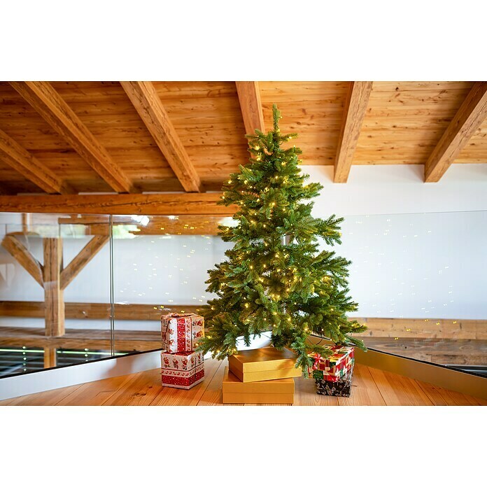 Künstlicher Weihnachtsbaum Roswell (Höhe: 150 cm, Grün, LED-Beleuchtung) | BAUHAUS
