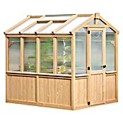 Westmann Gewächshaus Paul (Außenmaß inkl. Dachüberstand (B x T): 204 x 236 cm, Material Seitenwand: Holz, Natur) | BAUHAUS
