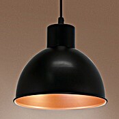 Eglo Lámpara colgante redonda Truro (Negro, Altura: 110 cm, Potencia máx.: 60 W, E27, 1 luz, Diámetro: 21 cm)