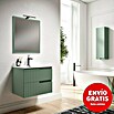 Mueble de lavabo Claire (L x An x Al: 45 x 60 x 50 cm, Verde Olivo, 1 seno, salida central, Número de cajones: 2 ud.) | BAUHAUS