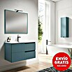 Mueble de lavabo Claire (L x An x Al: 45 x 120 x 50 cm, Azul, 1 seno, salida central, Número de cajones: 2 ud.) | BAUHAUS