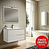 Mueble de lavabo Claire (L x An x Al: 45 x 80 x 50 cm, Blanco, 1 seno, salida central, Número de cajones: 2 ud.) | BAUHAUS