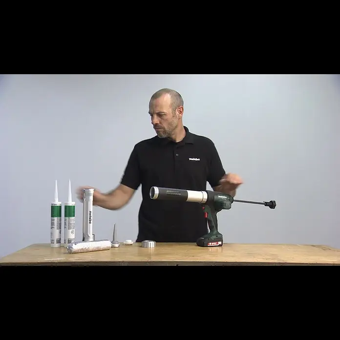 Metabo CAS 18V Akku-Kartuschenpresse KPA 18 LTX 400 - 18 V, Ohne Akku, Passend für: Kartuschen / Folienbeutel bis 400 ml Inhalt - Metabo Akku-Kartuschenpistole / Cordless Caulking Gun KPA 18 LTX 400 (600)