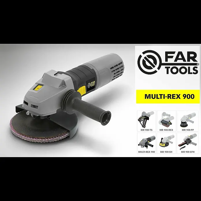 Fartools Multischleifer Multi-Rex 900 - 900 W, Durchmesser Scheibe: 125 mm, 1.300 U/min - 4.000 U/min - 115055-FGE-DE