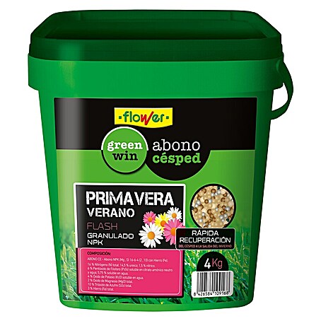 Flower Abono para césped Primavera Flash (4 kg)