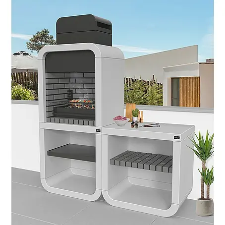 Barbacoa con chimenea Belem II con mesa lateral