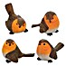 Decoratief figuur Roodborst L 