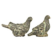Decoratief figuur Duif (l x b x h: 17,4 x 8,7 x 16,6 cm, Grijs/groen, Keramiek, 1 st.) | BAUHAUS