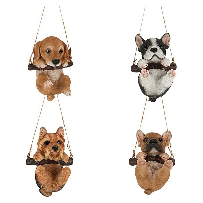 Decoratief figuur Pup hangend (11 x 10 x 15,4 cm, Meerkleurig, Polyresin) | BAUHAUS