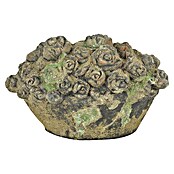 Decoratief figuur Bloemenmand (l x b x h: 25,7 x 14 x 16,5 cm, Grijs/groen, Keramiek, 1 st.) | BAUHAUS