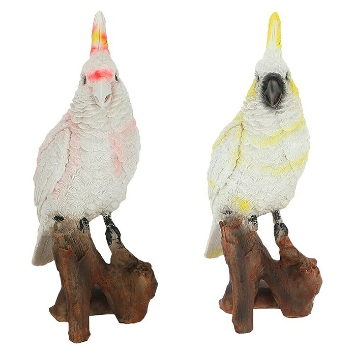 Decoratief figuur Kakatoe (l x b x h: 9,3 x 10,8 x 16,8 cm, Wit, Polyresin, 1 st.) | BAUHAUS