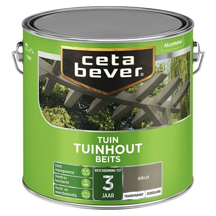Cetabever Houtbeits (Grijs, 2,5 l, Zijdeglans) | BAUHAUS