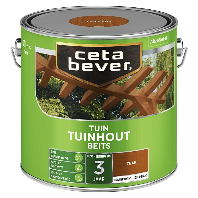 Cetabever Houtbeits (Teak, 2,5 l, Zijdeglans) | BAUHAUS