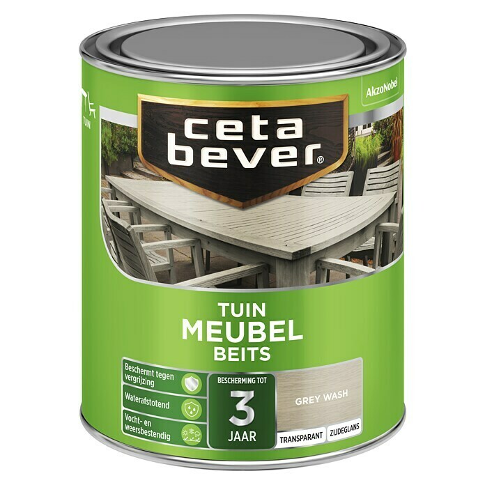 Cetabever Houtbeits (Grey wash, 750 ml, Zijdeglans) | BAUHAUS