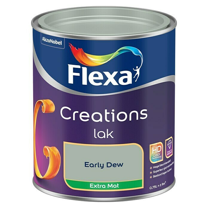 Flexa Creations Kleurlak (Early Dew, Extra mat, 750 ml, Op waterbasis) | BAUHAUS