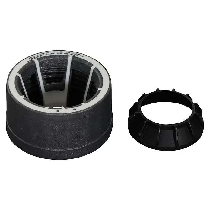 Schirmständer - Durchmesser: 40 cm, Für Rohrdurchmesser: 19 mm - 38 mm, 20 kg, Anthrazit - Nahaufnahme eines zweiteiligen Super-Grip-Werkzeugs, das eine rutschfeste und zuverlässige Leistung gewährleistet.