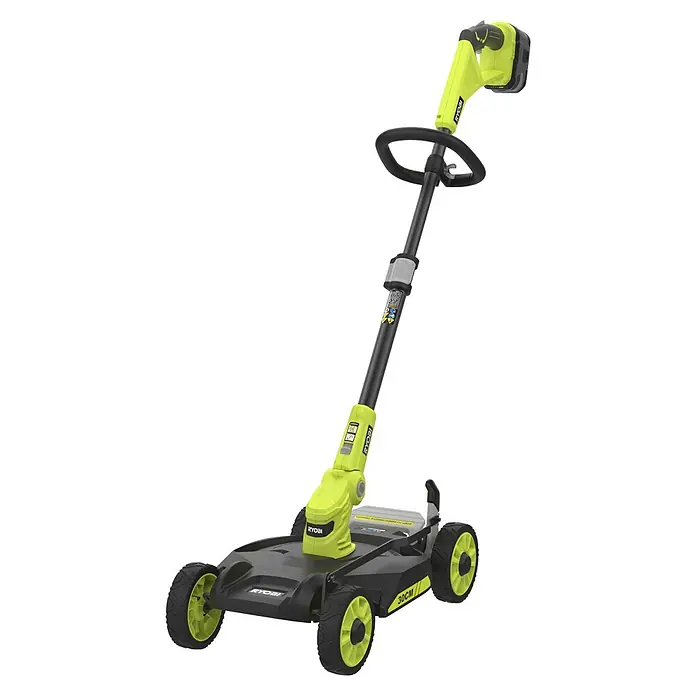 Ryobi ONE+ Akku-Rasenmäher RY18LMC30A-0 - 18 V, Ohne Akku, Schnittbreite: 30 cm - Elektrischer Rasenmäher von Ryobi mit Akkubetrieb und verstellbarem Griff für eine einfache Rasenpflege.