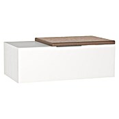 Camargue Cube Sitzbank (48 x 90 x 30 cm, Weiß)