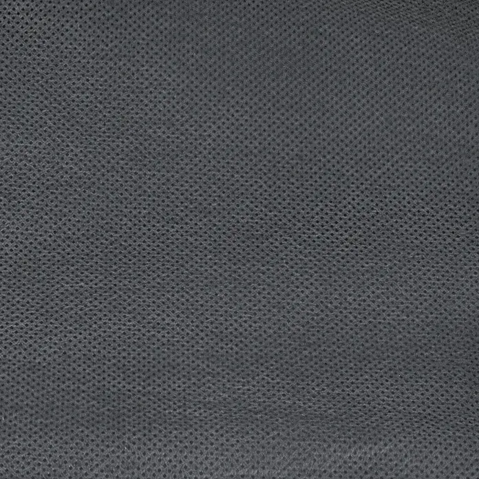 Windhager Abdeckhaube - Vogel-Motiv, XXL, L x B: 1,4 x 2 m, Grau - Detailaufnahme eines grauen Stoffes mit feiner, netzartiger Struktur. Ideal für Textilien oder Hintergründe in Designprojekten.