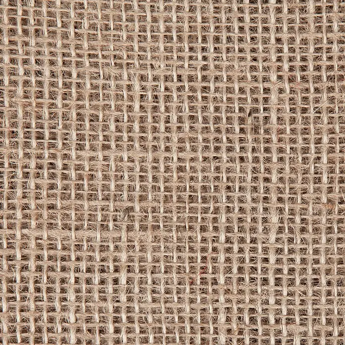 Windhager Jute-Gewebematte - Natur, L x B: 1 x 4 m, 200 g/m² - Nahaufnahme von beigem Jute-Stoff mit einer deutlichen Webstruktur, ideal für Textilprojekte und rustikale Dekorationen.