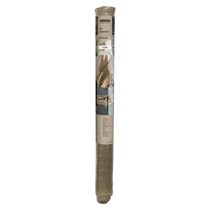Windhager Jute-Gewebematte - Natur, L x B: 1 x 4 m, 200 g/m² - Jute Gewebematte von Windhager Greenline, 1 x 4 Meter Rolle. Ideal für Garten- und Landschaftsbau, umweltfreundliches Naturprodukt.