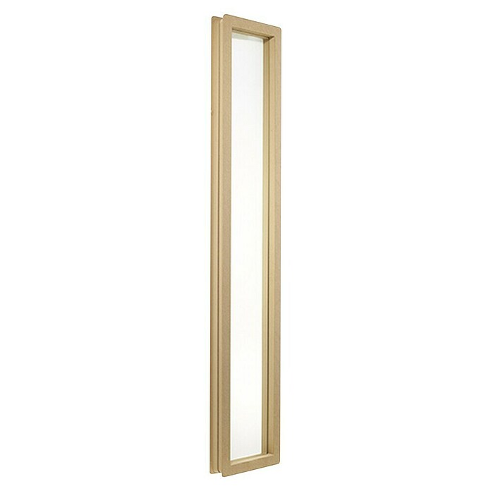 Mottez Ojo de buey (MDF, Natural, Acristalamiento: Claro, 119 x 23 cm, Rectangular)