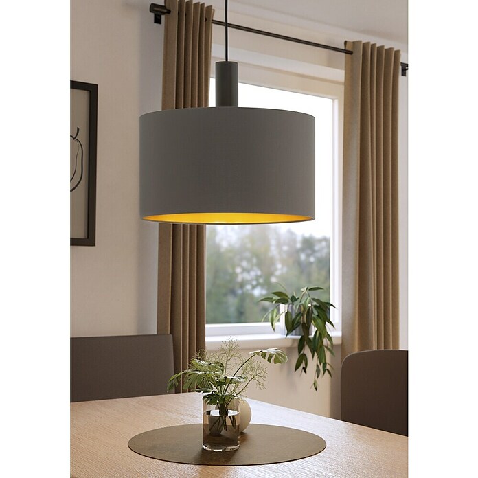 Eglo Concessa 1 Pendelleuchte (60 W, Cappuccino, Ø x H: 38 x 150 cm)