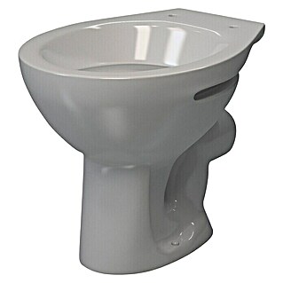 Stajaća WC školjka Delta P (S rubom za pranje, Bez posebne glazure, Oblik ispiranja: Duboko, WC odvod: Vodoravno, Bijele boje)