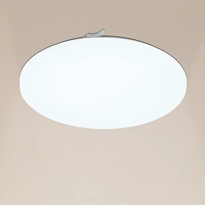 Eglo LED-Wand- & Deckenleuchte Frania - 17,3 W, Weiß - Deckenleuchte mit runder Form. Die Lampe ist weiß und hat eine einfache, moderne Optik. Ideal für Wohnzimmer, Schlafzimmer oder Flur.